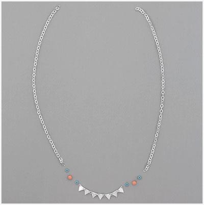 Step 12 Use this layout guide to complete the shortest length of the necklace.