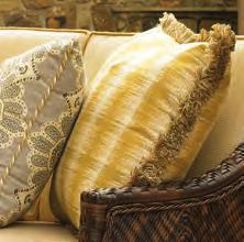 Dual fabrics are priced at a higher grade. Available fabric grades: A, COM, B, C, D, E, F, G, H. Contact a Tommy Bahama Outdoor dealer for further details. 8881-20 Throw Pillow 20W x 20H in.