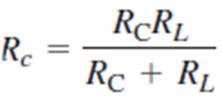 Replacing RC with Rc in the voltage gain expression gives When Rc<<RC, because of RL, the
