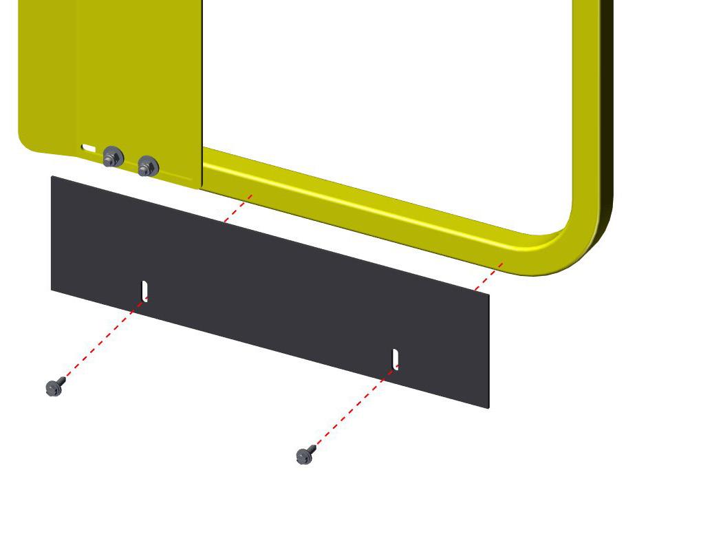 Installing on Standard Railing VI. Installing a Full Height Ladder Safety Gate on a standard railing.