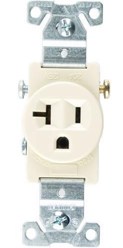 A 20 Amp receptacle can be used for heavy duty appliances The additional horizontal slot ensures a 20Amp appliance can only be put into