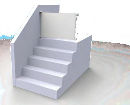 If using gate on stairs, it must be placed either on the top