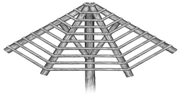 Installation: Round/Octagonal Structures Hummer Field Cone Piece Typical Round/Umbrella framing.