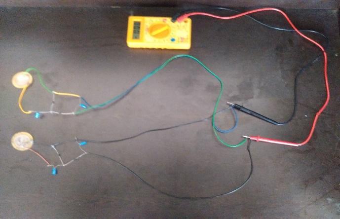 circuits (c) Parallel connection of two piezo patches (d) Parallel connection of two