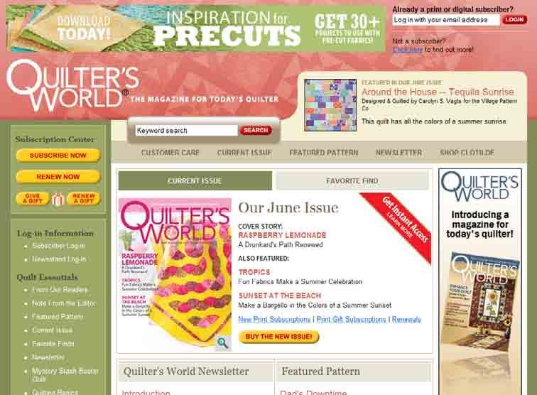 quilting tools such as a Quilting Basics guide Quilter's World &