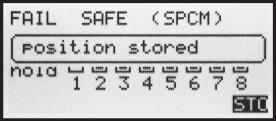 Fail-Safe settings Fail-safe in the SPCM transmission mode This menu appears in the multi-function list only if you have selected the SPCM transmission mode.