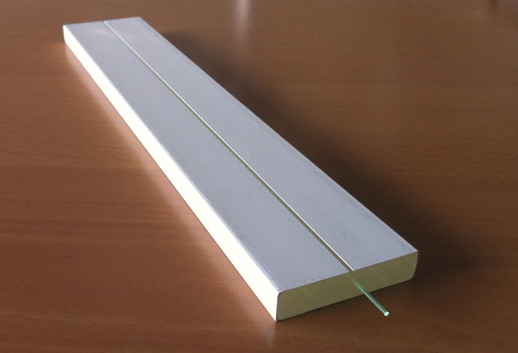 Basic Detector Element Extruded plastic scintillator strip, 10 mm thick, 45 mm wide Co-extruded TiO 2 coating