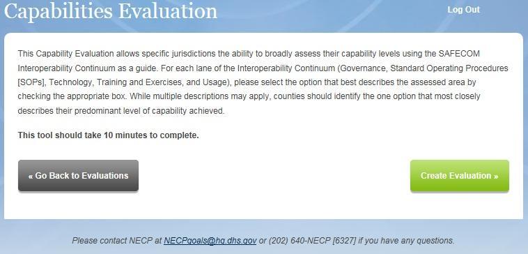 Capability Evaluation Results should be based on the county as a whole.