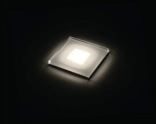 The GLASS series is a range of downlights made entirely of tempered