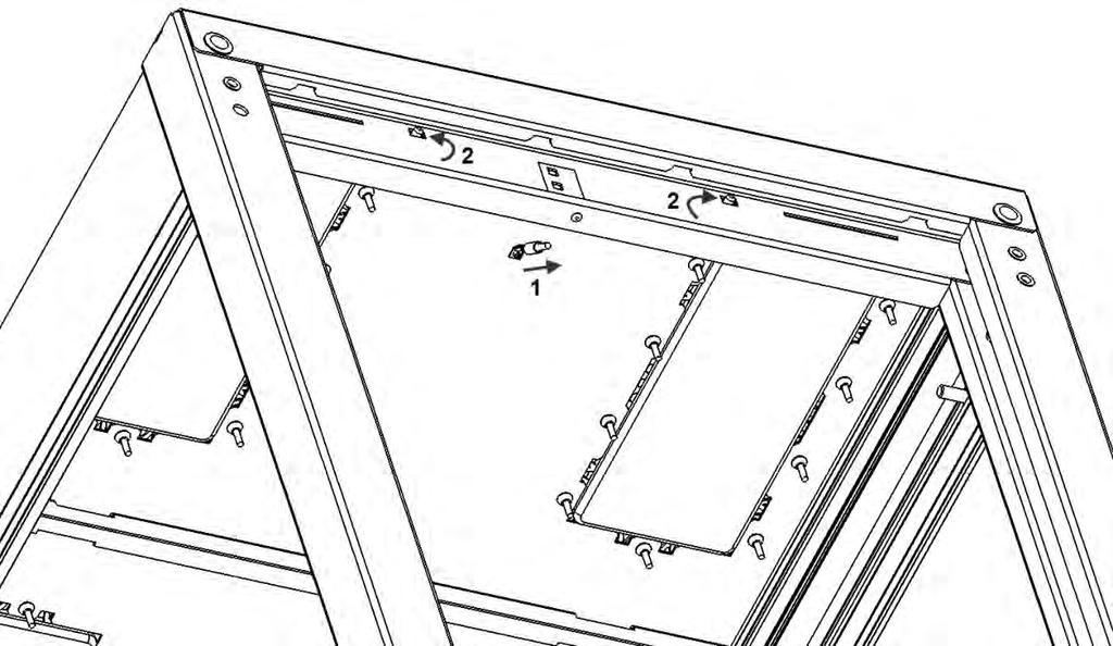 4. Push up on the top panel and remove. Installing the Top Panel: 1.