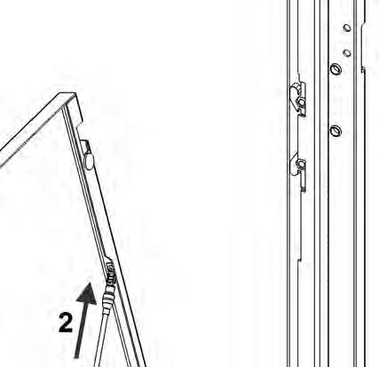 Lift up on the side panel and remove it from the cabinet. 5. Lift up on the bottom side panel and remove it from the cabinet. 6. Disconnect the ground wire from the bottom side panel.