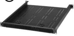 Telescopes 20-36 (510 mm - 910 mm) in depth 12610-719 Rack- Mount Cable Shelf 1U x 19 W brush sealed openings on front for