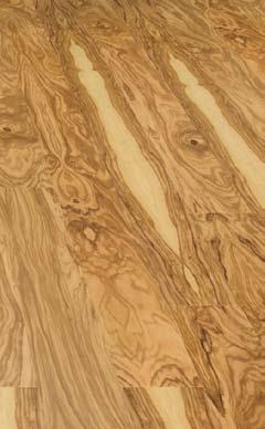 Extremely hard, the heart of olive wood is yellow to beige in colour and has beautiful dark brown to black lines running through it. The wood is cured for a long time before processing.