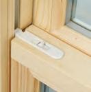The sash on the double hung easily tilts in and removes for easy cleaning.