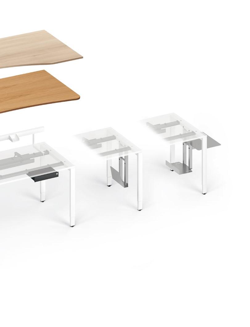 Table tops. The wide range offers the ideal prerequisites for creating your own unique workstation.