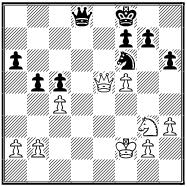 empty entertainment. Bronstein Dvoretsky Moscow 1963 29...Qd2+ 30 Ne2 Nd7! 31 Qc7 Ke7 Note that neither White s nor Black s queen can give a single check.