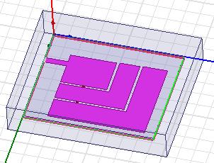 III. SIMULATION SETUP AND RESULTS The antenna is simulated using An soft HFSS software. Figure 2 shows three dimensional view of proposed structure.