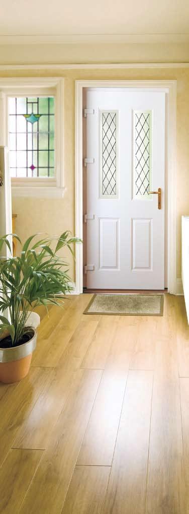 Door Features Styles & Finishes Security & Durability: Constructed from high-density polyurethane foam, layers of timber and glass-reinforced plastic (GRP) outer skins, composite doors offer
