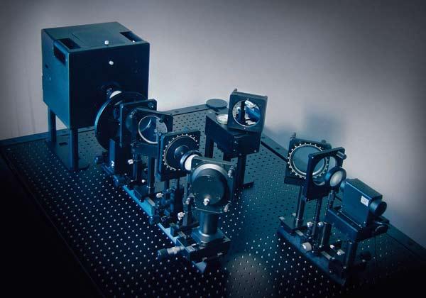 THZ SPECTROMETERS Characterization of semi-transparent materials requires a THz Mach-Zehnder interferometer (shown below), since no etalon fringes can be observed in the transmission spectra of such