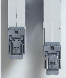 RISING CAGE CLAMP TERMINALS The shape of the screws and terminals ensures a high quality, durable