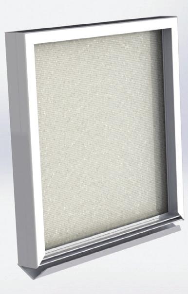 for picture frame look Available in Satin Clear or black