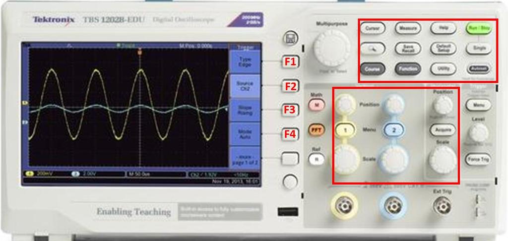 Oscilloscope (voltage signal viewer) Like voltmeter but for analog signals Can view up to two