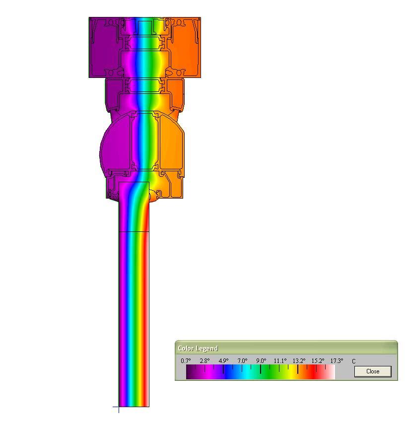 Thermal Performance Therm Software images Typical FG hinge jamb detail Therm