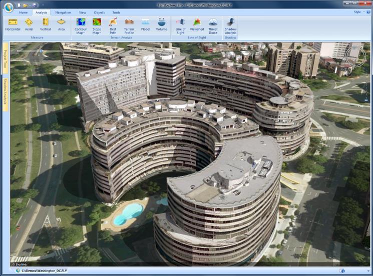 TerraExplorer is a powerful, easy-to-use set of client-side applications for exploring, analyzing, annotating and publishing photo-realistic interactive 3D environments.