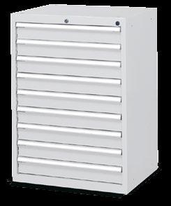 transversal partitions for each drawer 9 ORD. NO. D 93001 08 Grey RAL 7035 ORD. NO. D 93001 04 Blue RAL 5012 dim.