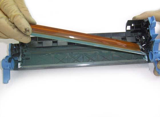 pry the wiper blade assembly from its
