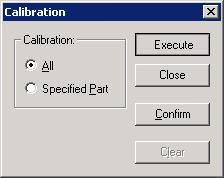 The calibration procedure will take some time. Do not switch off the scanner while calibration is underway.