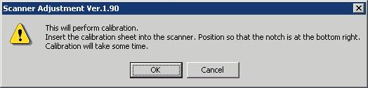 Switch on the scanner, then switch on the PC. (2) Launch the Scanner Adjustment program (as described earlier). (3) Select Model Setup on the Scanner menu.