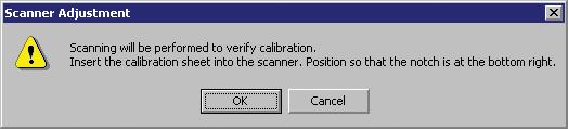 The scanned data is displayed when scanning is complete.