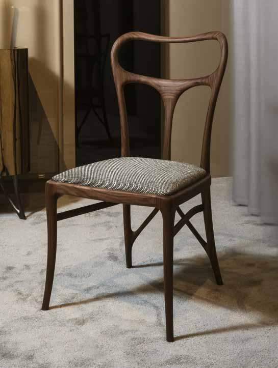 2018-57 Sedia in noce canaletto Chair in