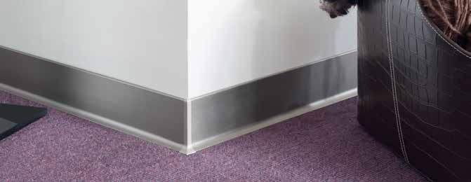 Carpet Skirting strip for the adhesive bonding of fitted carpets 14-15 CONSTRUCT Solid Core PVC core