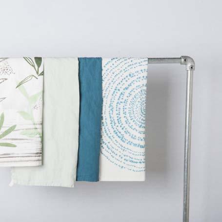 103744. tea towel print kuba art, set of two, organic cotton (50x70cm) 103745.