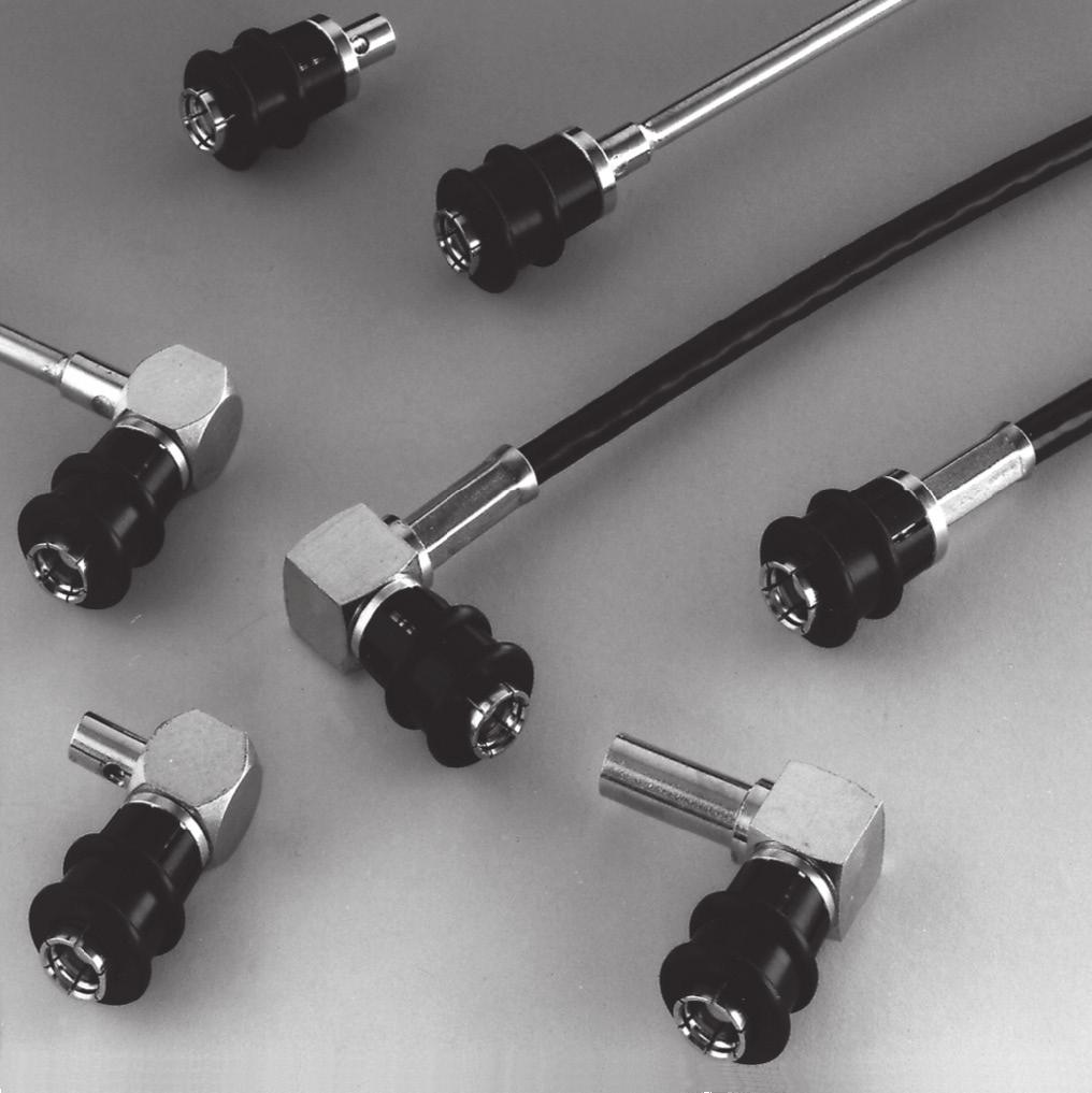 Introduction The SMB snap-on subminiature coaxial connectors provide a fast and reliable connection for high density packaging for applications up to 4 GHz.