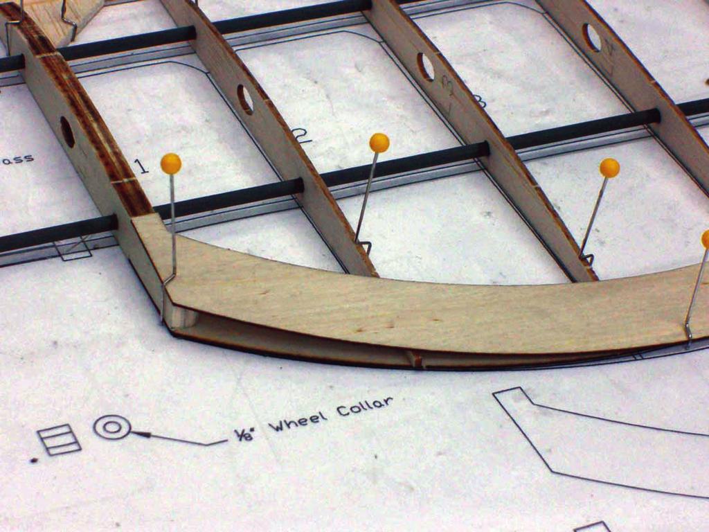 Construction of the ailerons is straightforward.