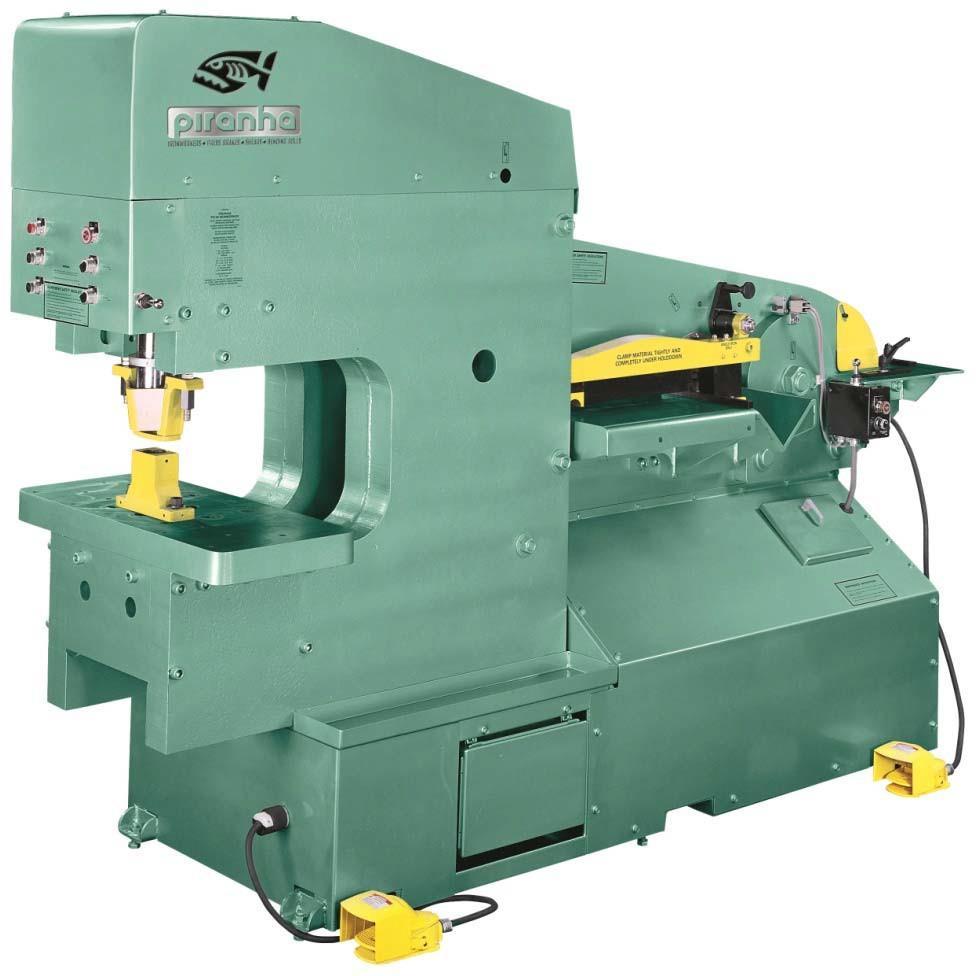 6 1 5 4 2 STANDARD FEATURES 1. Mechanical Stripper Attachment keeps material flat through the punching process, eliminating distortion. The shorter required stroke gives you a faster punching cycle.