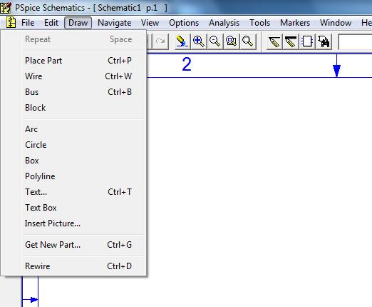 Select Draw/Get New Part, which will cause a pop-up window to open with a list of all of the parts