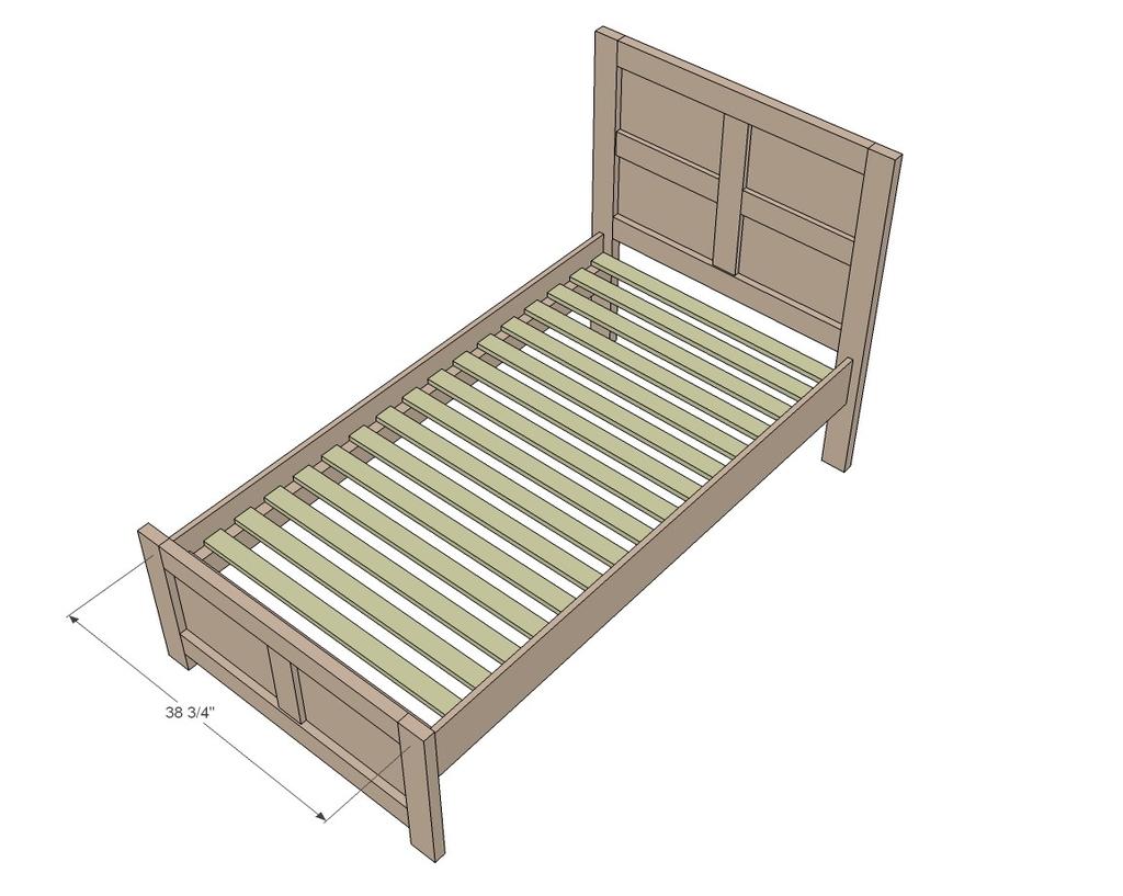 [26] Check with your mattress on slat recommendations. When in doubt, add more slats than needed. For heavier loads, 2x4s could be used. Attach slats to the inner side rails.