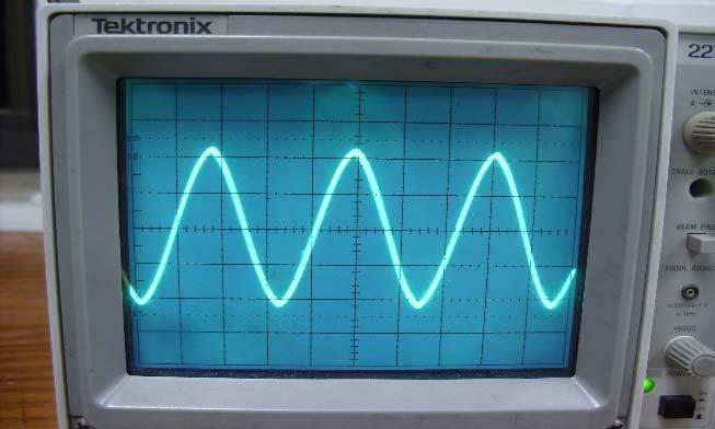 settings on the oscilloscope unless the signal is not clearly visible.