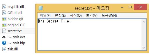 Right-click on secret file name Secret.txt.