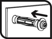 INSERT Insert the bolt with the hand until it is fully attached to the base material. Hammer can be used if necessary.