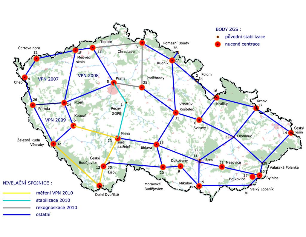 Geodynamical network of the
