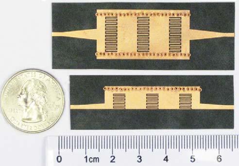 Figure 2.6 Photograph of the fabricated CRLH TLs.