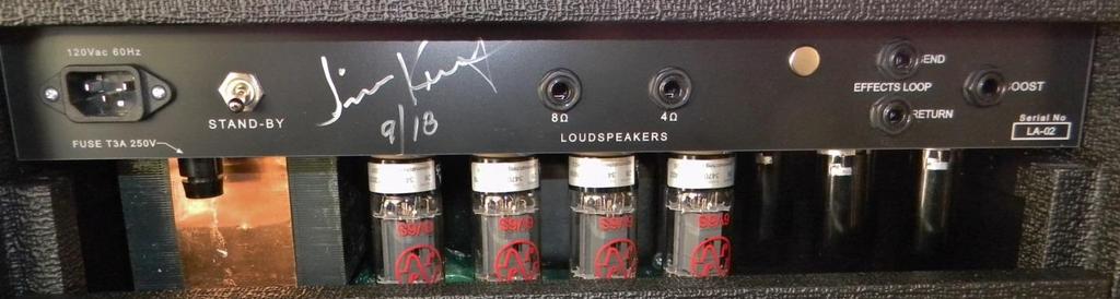 The center frequencies of each of the Line Amp tone knobs and boost switches have been raised slightly relative to the Reverb Model EQ.