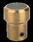 Magnetic retainer Permanent magnet featuring an quickchange mount. Brass, neodymium.