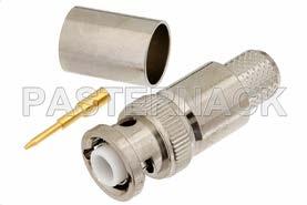 MHV Male Connector Crimp/Solder Attachment for RG214, RG9, RG225, RG393 RF Connectors Technical Data Sheet PE4350 Configuration MHV Male Connector 50 Ohms Straight Body Geometry Features Gold Plated