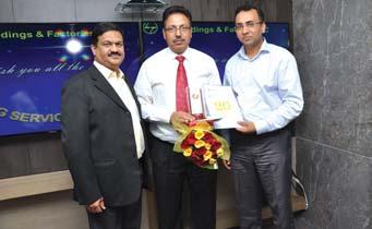Mr. Prakash Narayan Dutta, General Foreman (Civil), BPPRP Project Site receives